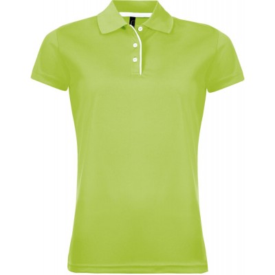Рубашка поло женская PERFORMER WOMEN 180 зеленое яблоко