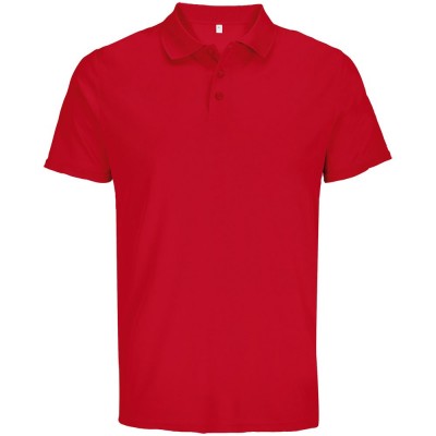 Рубашка поло унисекс Pitcher, красная