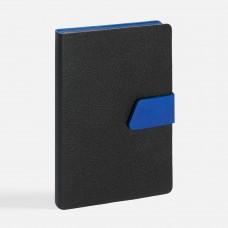 Ежедневник Boom, недатированный, черный с ярко-синий