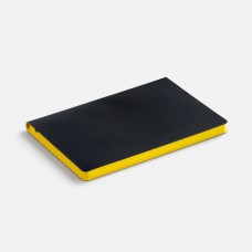 Ежедневник Doppio, недатированный, черный с желтым