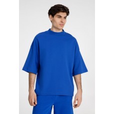 Футболка оверсайз унисекс T9, синяя