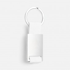 Брелок Inlet с тканевой вставкой, белый