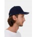 Бейсболка Classic 2.0, темно-синяя с белым кантом