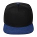 Бейсболка Foreside с прямым козырьком, черная с синим