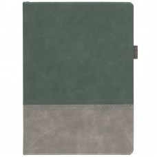 Ежедневник Horizon, недатированный, серый с зеленым