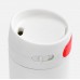 Термостакан X1 с цветной кнопкой, белый с красным