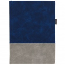 Ежедневник Horizon, недатированный, серый с синим