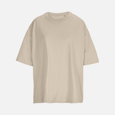 Футболка оверсайз женская Boxy Women, бежевая (льняная)