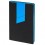 Ежедневник Bookmark, недатированный, черный с голубым