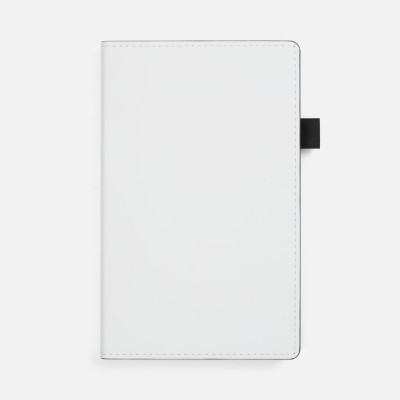 Ежедневник White Shall, недатированный, бело-черный