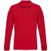 Рубашка поло унисекс с длинным рукавом Pacific LSL, красная