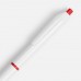 Ручка шариковая Bright Pop, белая с красным