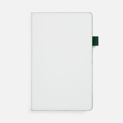 Ежедневник White Shall, недатированный, бело-зеленый