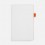Ежедневник White Shall, недатированный, бело-оранжевый