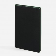 Ежедневник Trait, недатированный, черный с зеленым