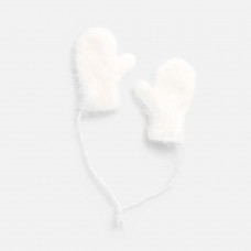 Подвеска на елку «Вьюжка», варежки, белая