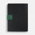 Ежедневник Boom, недатированный, черный с зеленым