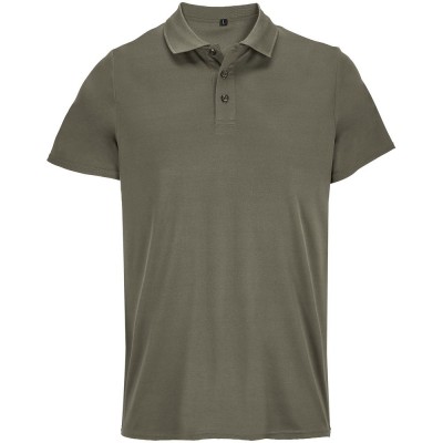 Рубашка поло унисекс Pitcher, темный хаки