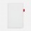 Ежедневник White Shall, недатированный, бело-красный
