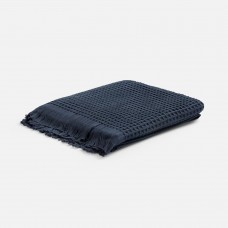 Плед вафельный Elenglect, темно-серый